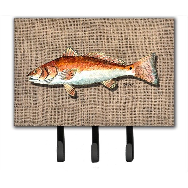 Carolines Treasures 6 x 9 In. Red Fish Leash or Key Holder 8736TH68 - main